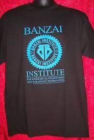 Buckaroo Banzai "Banzai Institute" Logo Mens T-Shirt, Available Sm to M