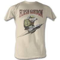 Flash Gordon-Flash rocket gray adult unisex t-shirt