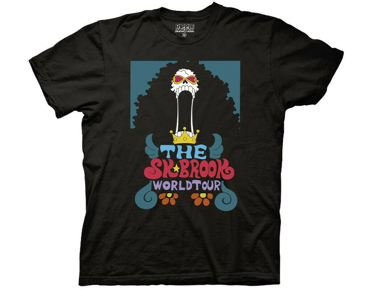 ONE PIECE "The SK Brook World Tour" Mens Unisex T-Shirt-Available Sm to 2x