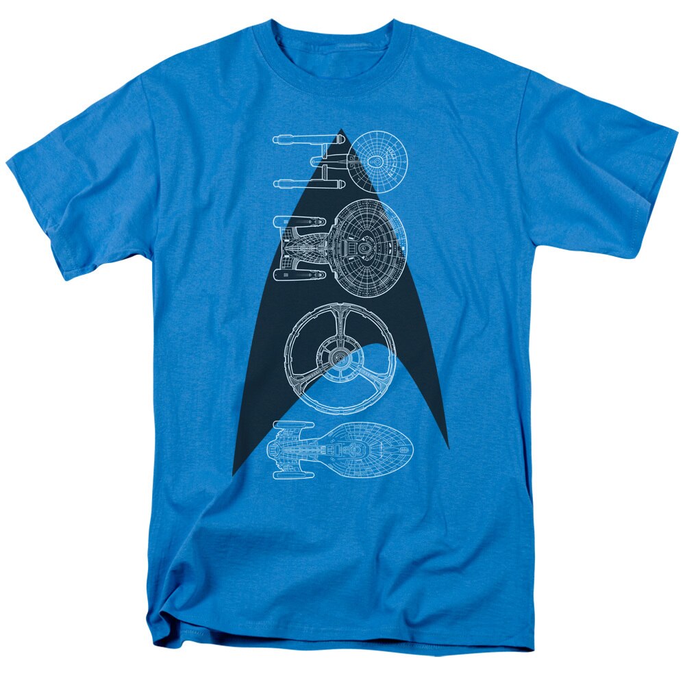 Star Trek -line of ships  adult unisex t-shirt