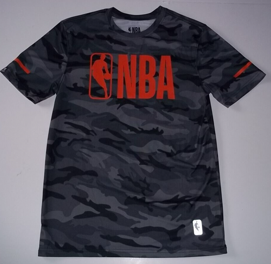 NBA Logo Urban Camo Compression Mens Small Unisex T-Shirt