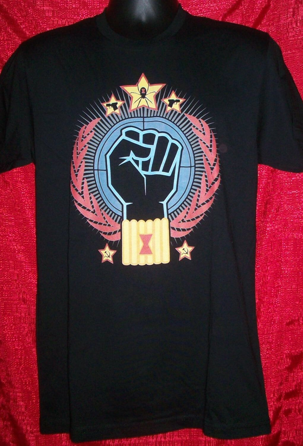 Marvel Comics Black Widow "People Power" Mens Medium Unisex T-Shirt -new