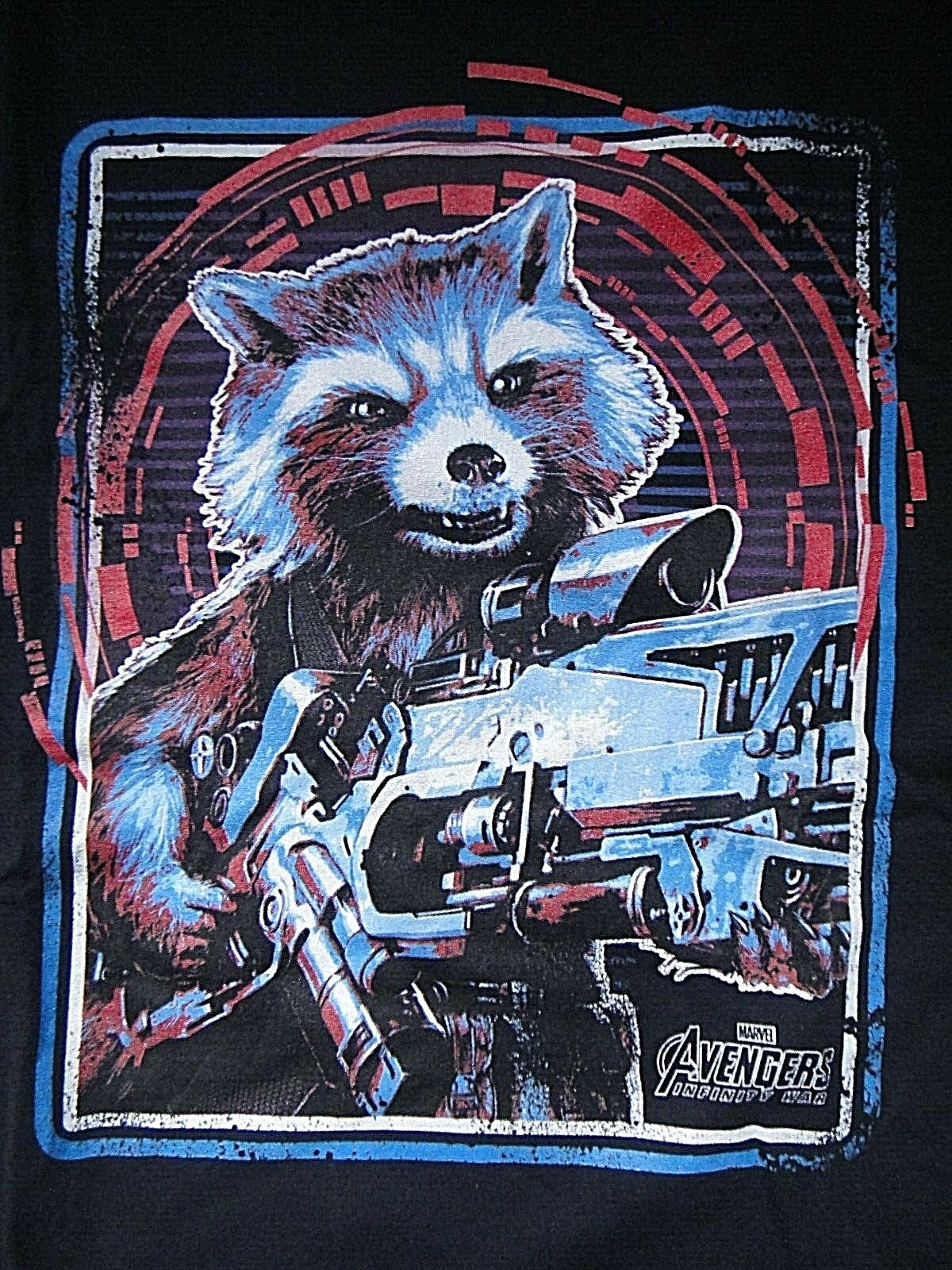 Marvel Guardians of the Galaxy, Rocket Raccoon (Funko Pop) Mens Medium T-Shirt