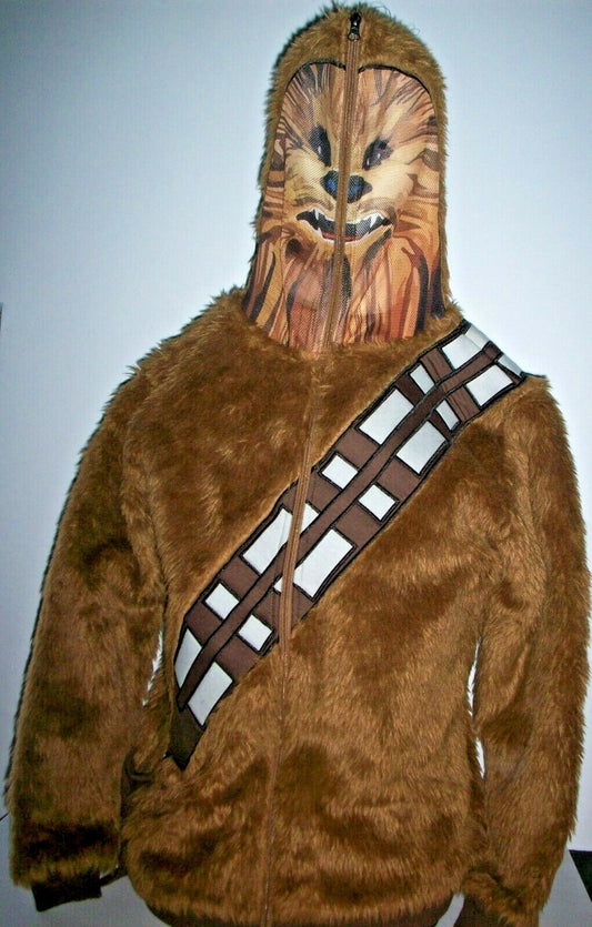 Chewbacca Medium Adult Unisex Zip-Front Full-Face Costume Hoodie - New