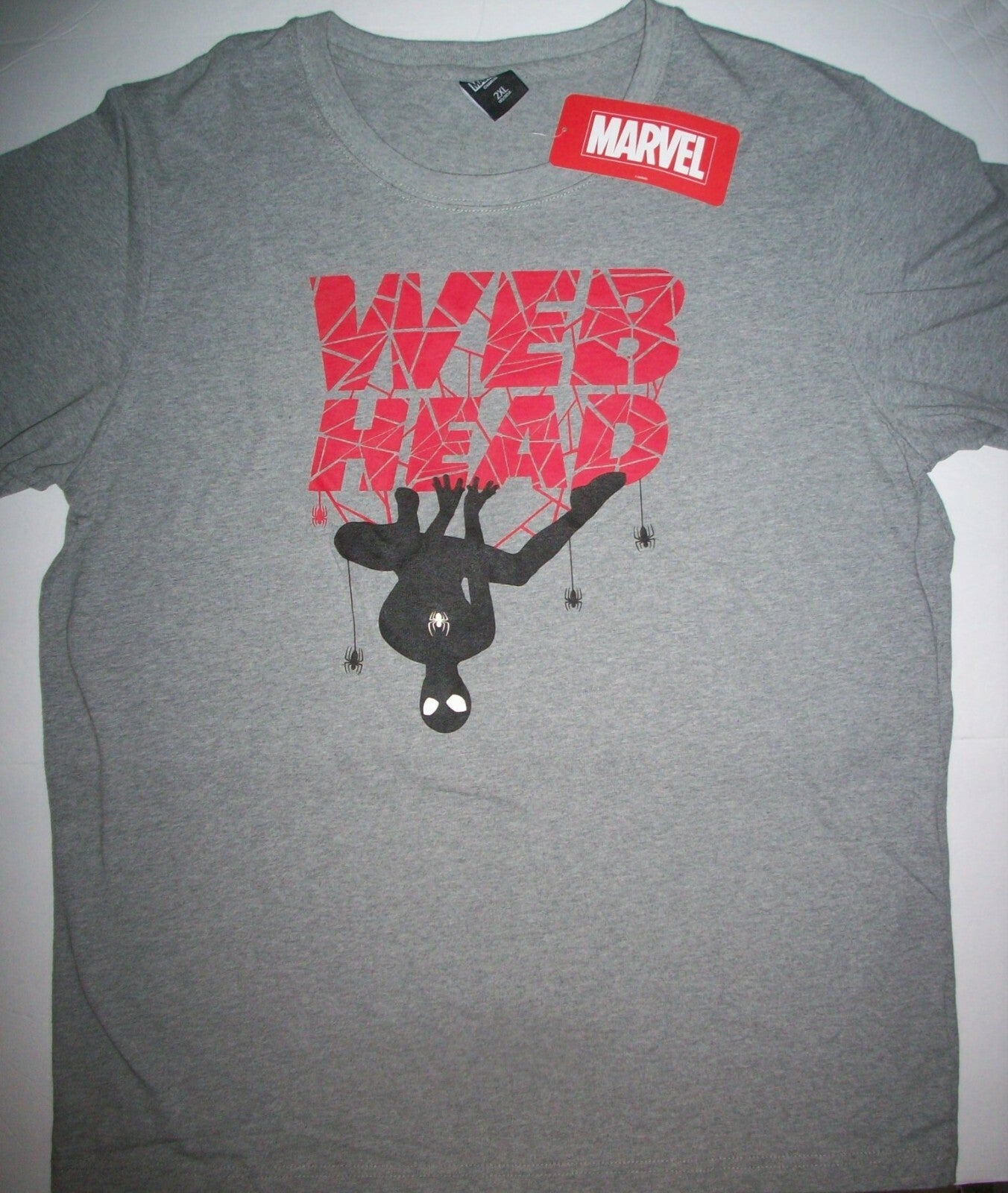 Marvel Spider-Man Web Head 2XL Adult Unisex T-Shirt - Taiwan Exclusive