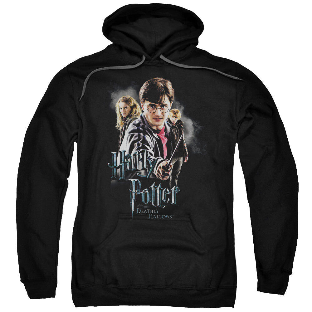 Harry Potter "Deathly Hollows" Cast Men Unisex Hoodie Available Sm to 3x -New