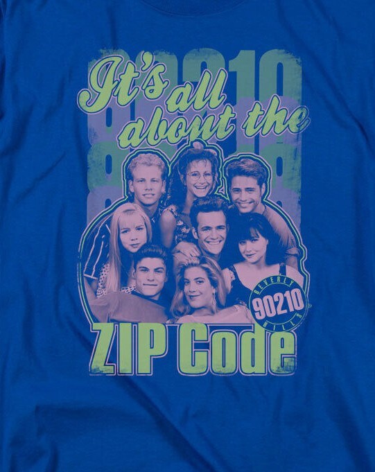 Beverly Hills 90210 "About the Zip Code"  Mens Unisex T-Shirt Available Sm to 5x