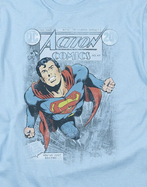 DC Superman "Action Comics #419 "Neil Adams" Mens T-shirt -Available Sm to 3x