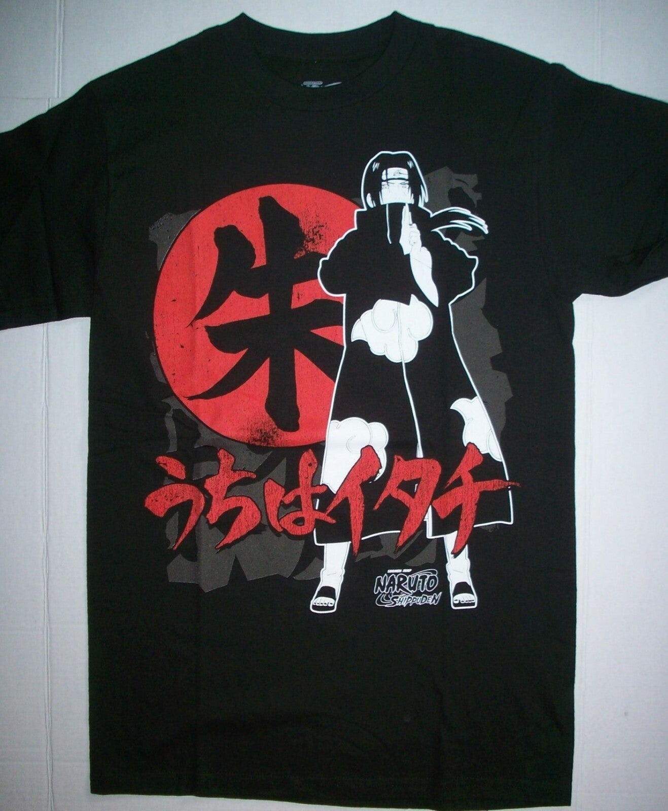 Naruto Uchiwa Itachi Mens Adult T-shirt.  Available Sm to 2x