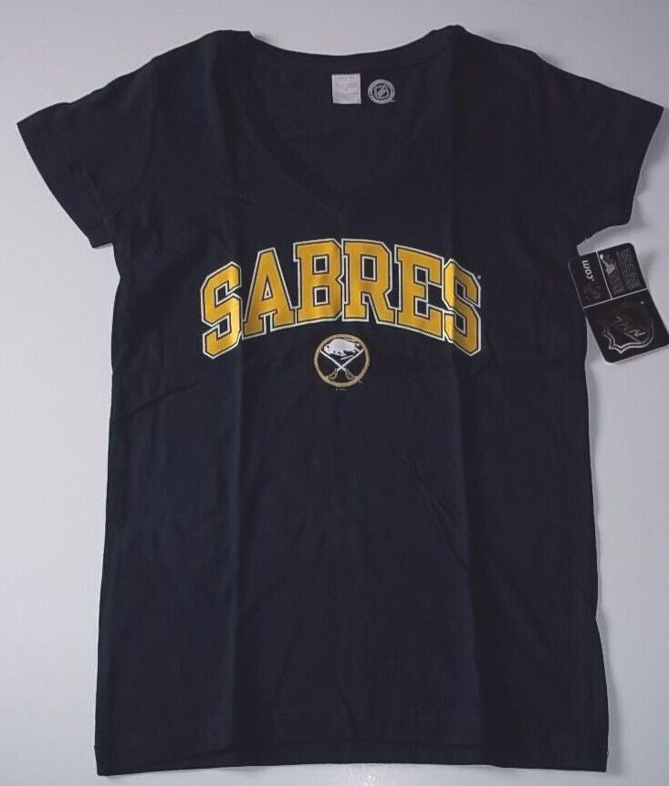Ladies NHL Buffalo Sabres V-Neck T-Shirt - Size S, M, L - New Old Stock