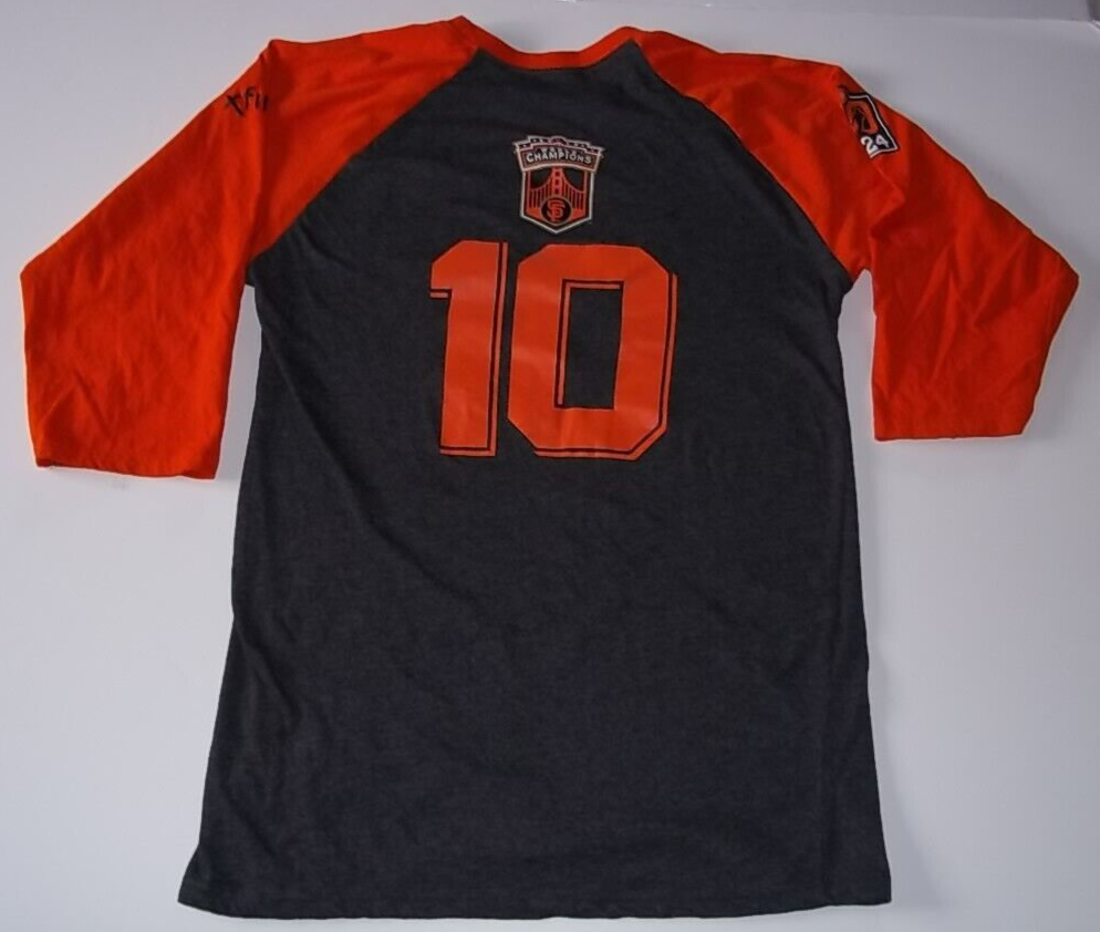 2010 World Champs San Francisco Giants #10 Travis Ishikawa  Baseball T-Shirt - M