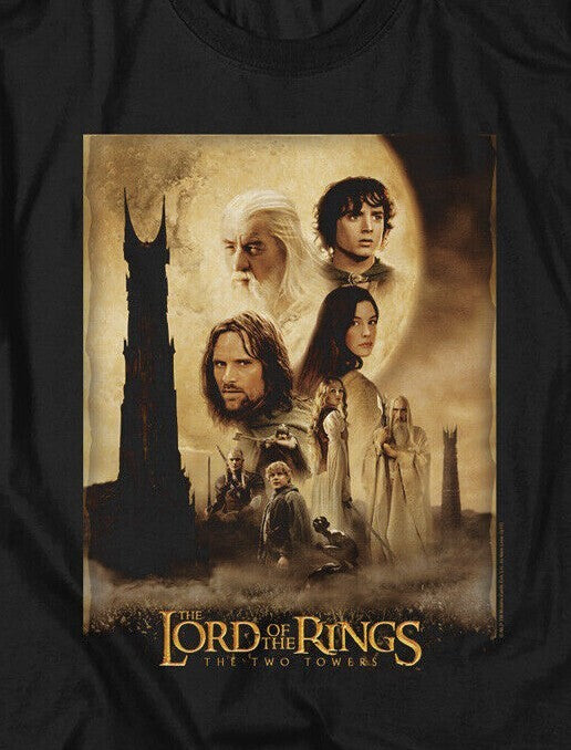 Lord of the RIngs, "The Two Towers" Mens Unisex T-Shirt -Available in Sm to 6x