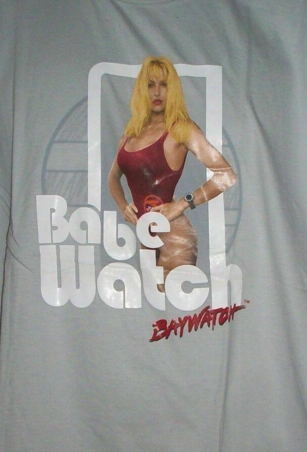 Baywatch "Babe Watch" Pamela Anderson Men’s Unisex T-Shirt. Available Sm to 2x