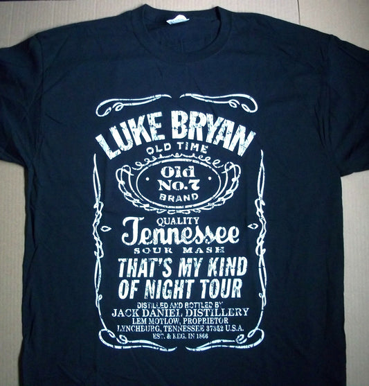 Luke Bryan My Kinda Night Tour Double-Sided Large Mens Unisex T Shirt - New
