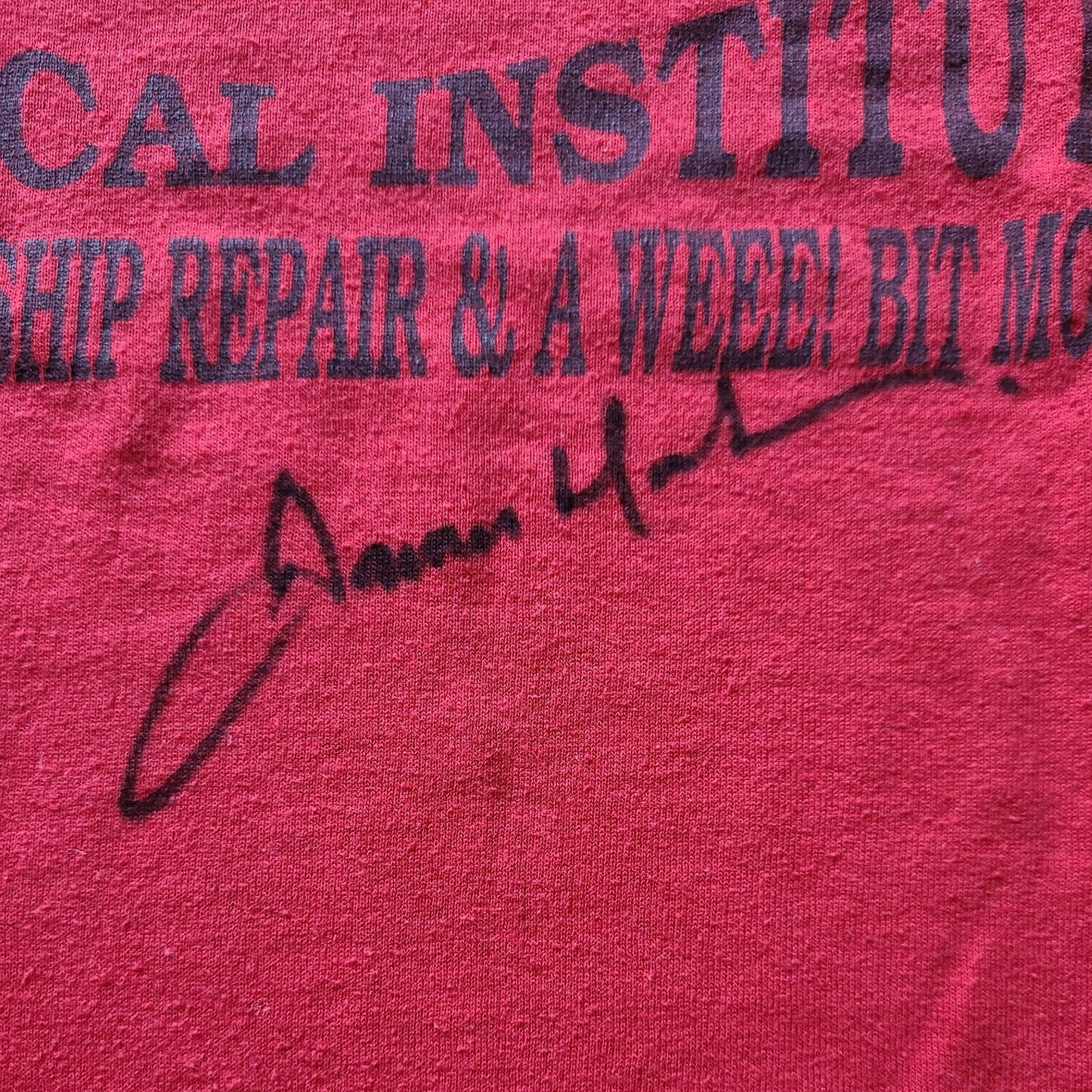 Vintage Star Trek "James Doohan Autographed" Mens Medium Unisex Adult T-Shirt