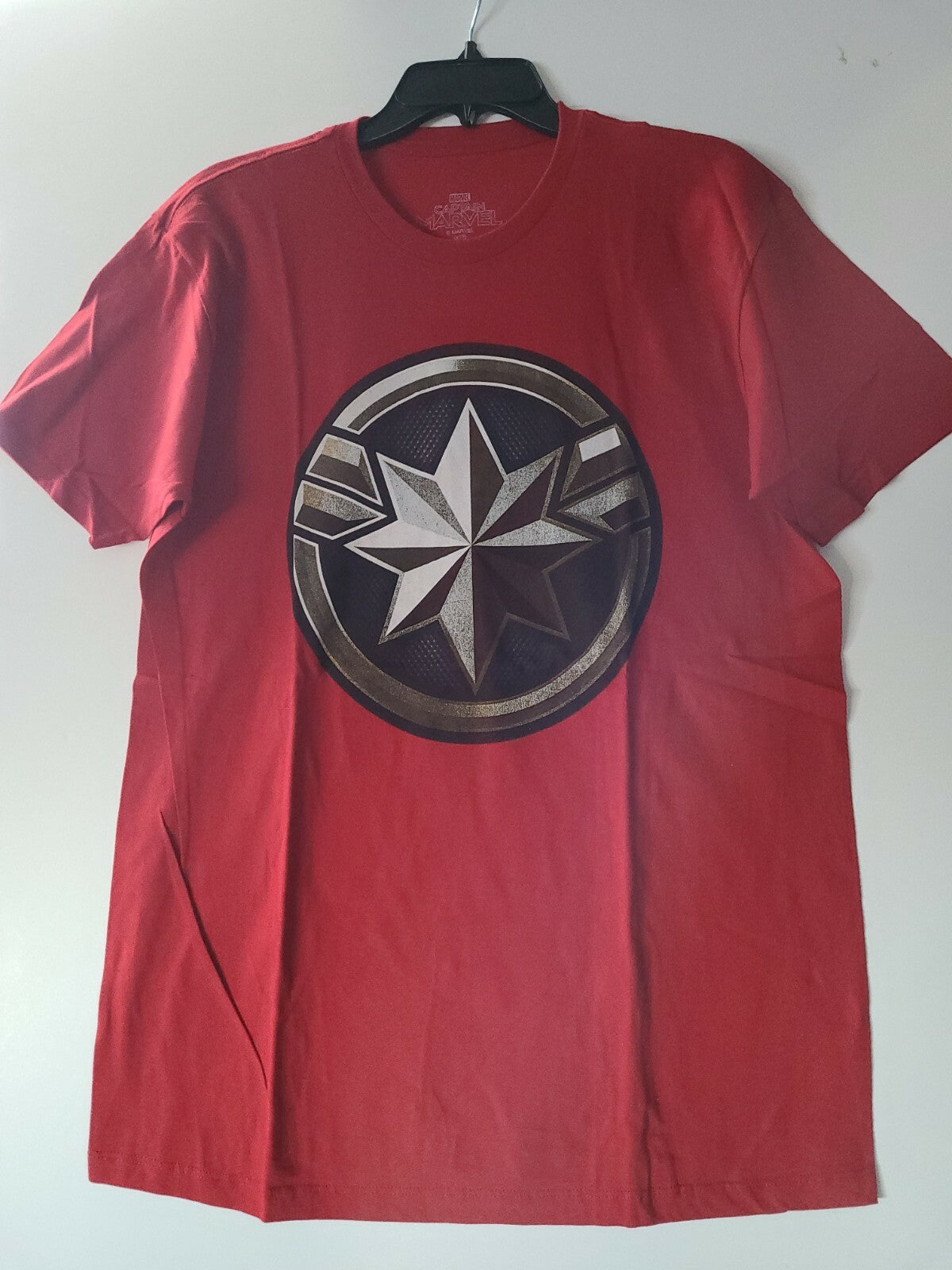 Captain Marvel Logo (Carol Danvers) Mens Large Unisex T-Shirt  -new