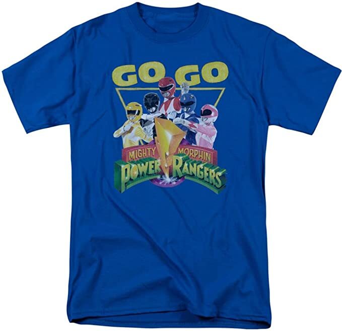 Go GO, Mighty Morphin Power Rangers Mens Unisex T-Shirt - Available in Sm to 3x