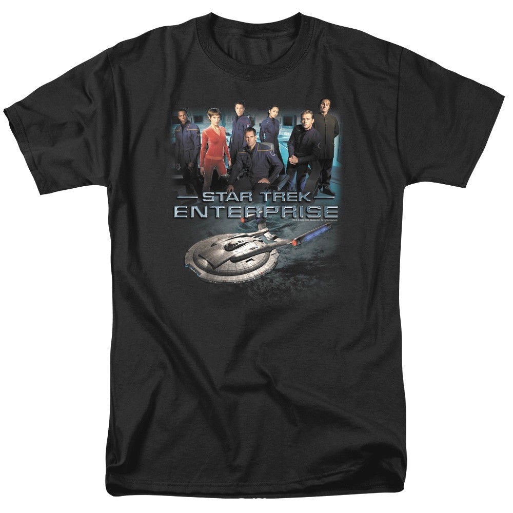 Star Trek: Enterprise TV Series Cast Mens Unisex T-Shirt - Available Sm to 5x