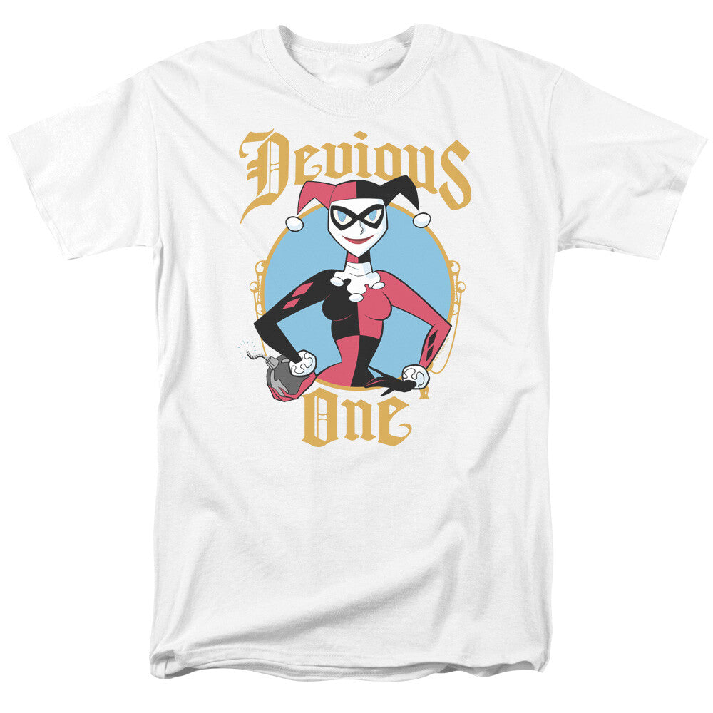 Harley Quinn, Devious "Batman Animated" Mens Unisex T-Shirt, Available Sm to 5x