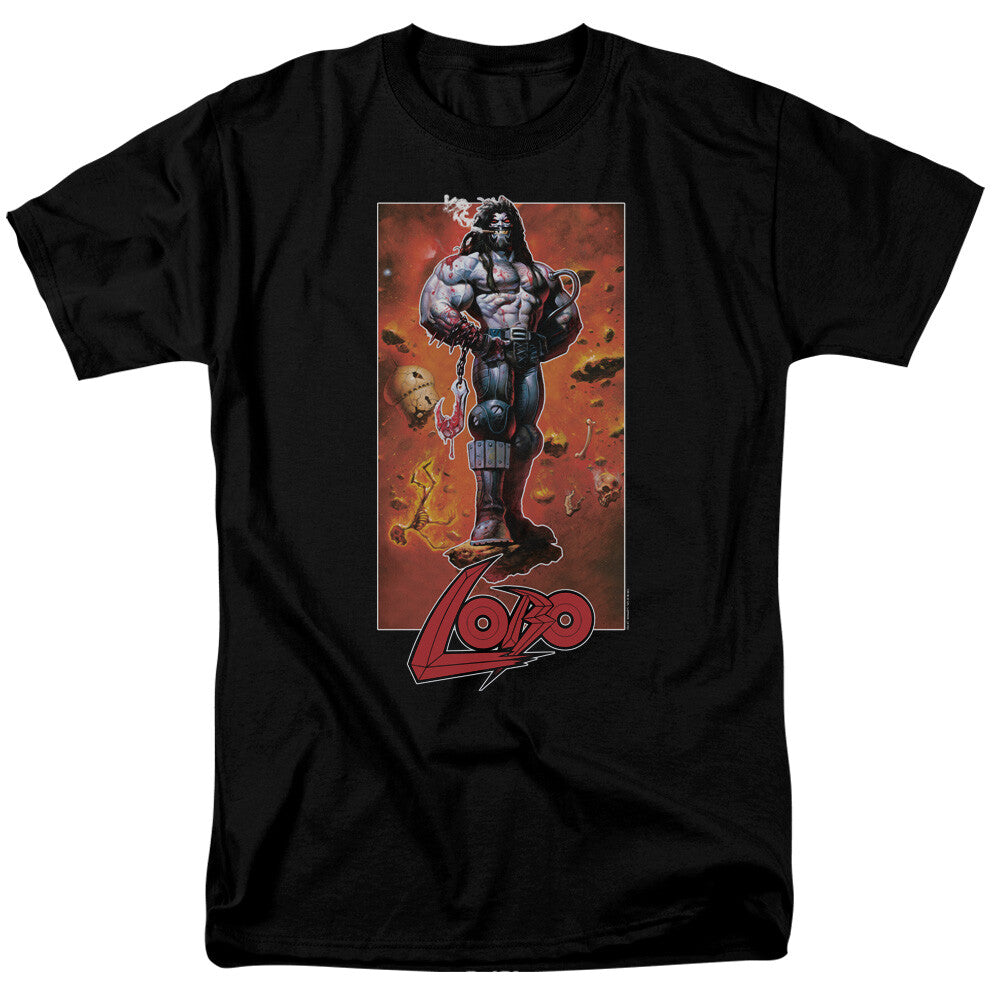 DC Comics, Lobo, "Posing" Mens Adult Mens Unises T-Shirt  -Available Sm to 5x