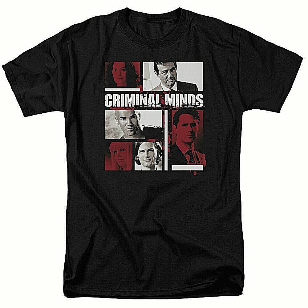 Criminal Minds "Cast Photo Collage"  Mens Unisex T-Shirt -Available sm or 5x