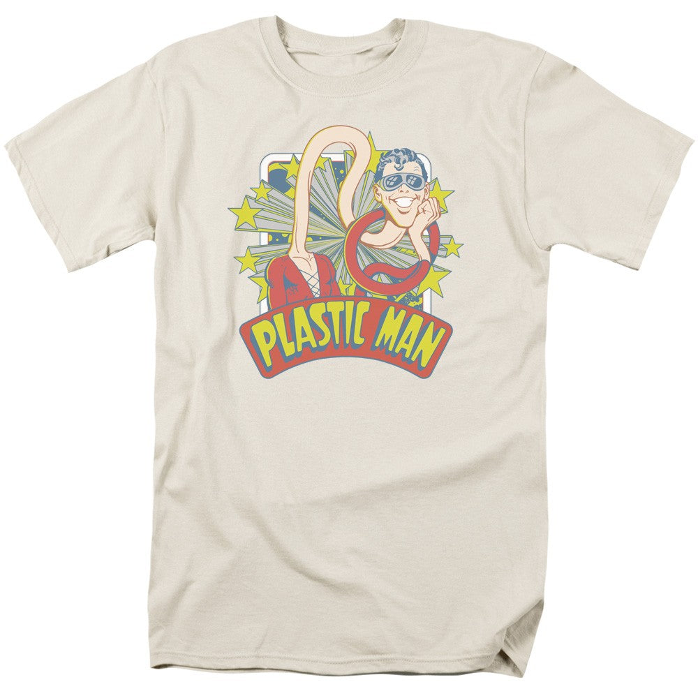 DC Comics Plastic Man w/Stars Mens Unisex T-shirt -Available in Sm to 3x -New