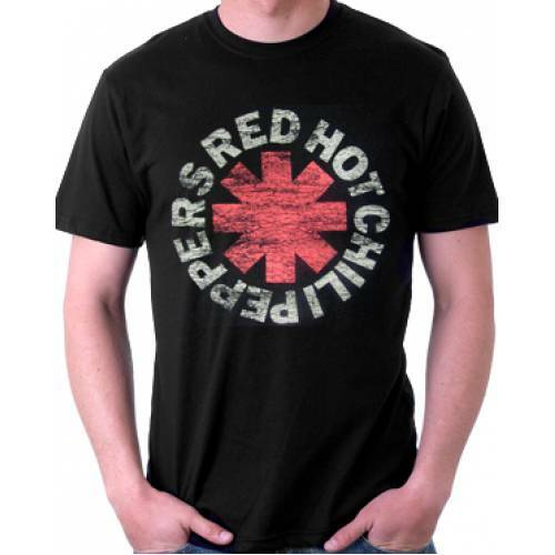 The Red Hot Chili Peppers "Distressed Logo" Mens T-Shirt - Available Sm to 2x