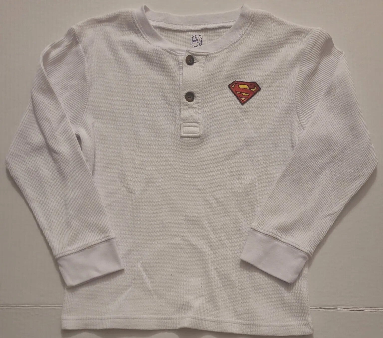 DC Comics Superman Youth Long Sleeves Thermal T- Shirt - Size 7  New