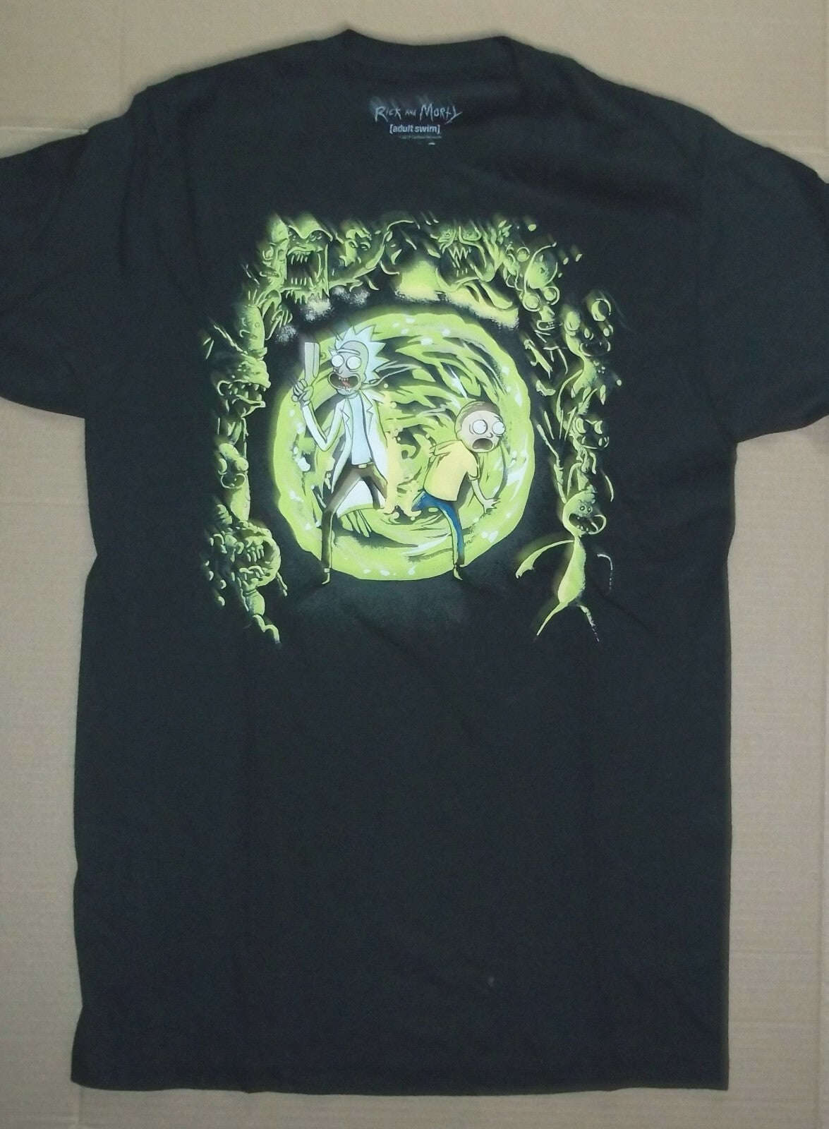 Rick & Morty Portal & Monsters Men's Unisex T-Shirt - Available Small - 2XL