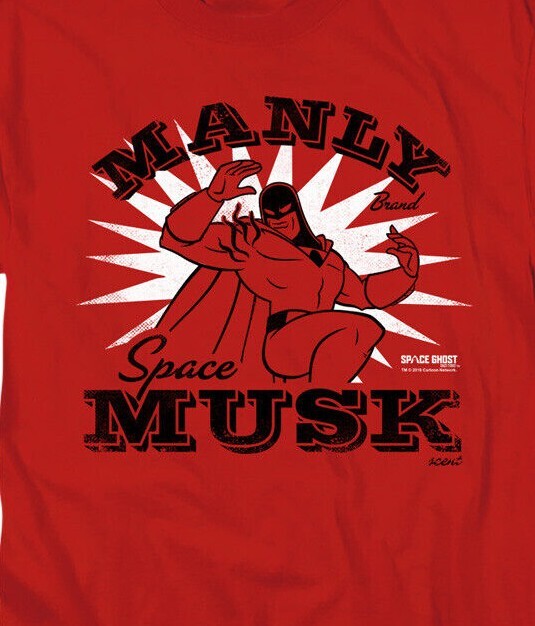 Space Ghost Coast to Coast "Manly Musk" Mens Unisex T-Shirt -Available Sm to 3x