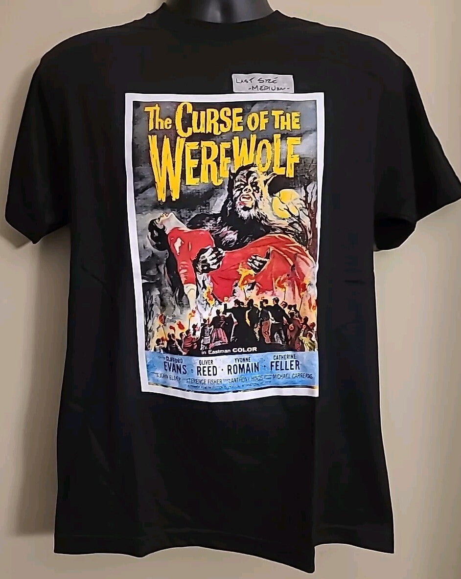 The Curse of the Werewolf Mens Unisex T-shirt -Available Med to 2x -New