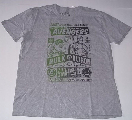 Avengers Hulk VS Ultron Mens Unisex XL T-Shirt - New