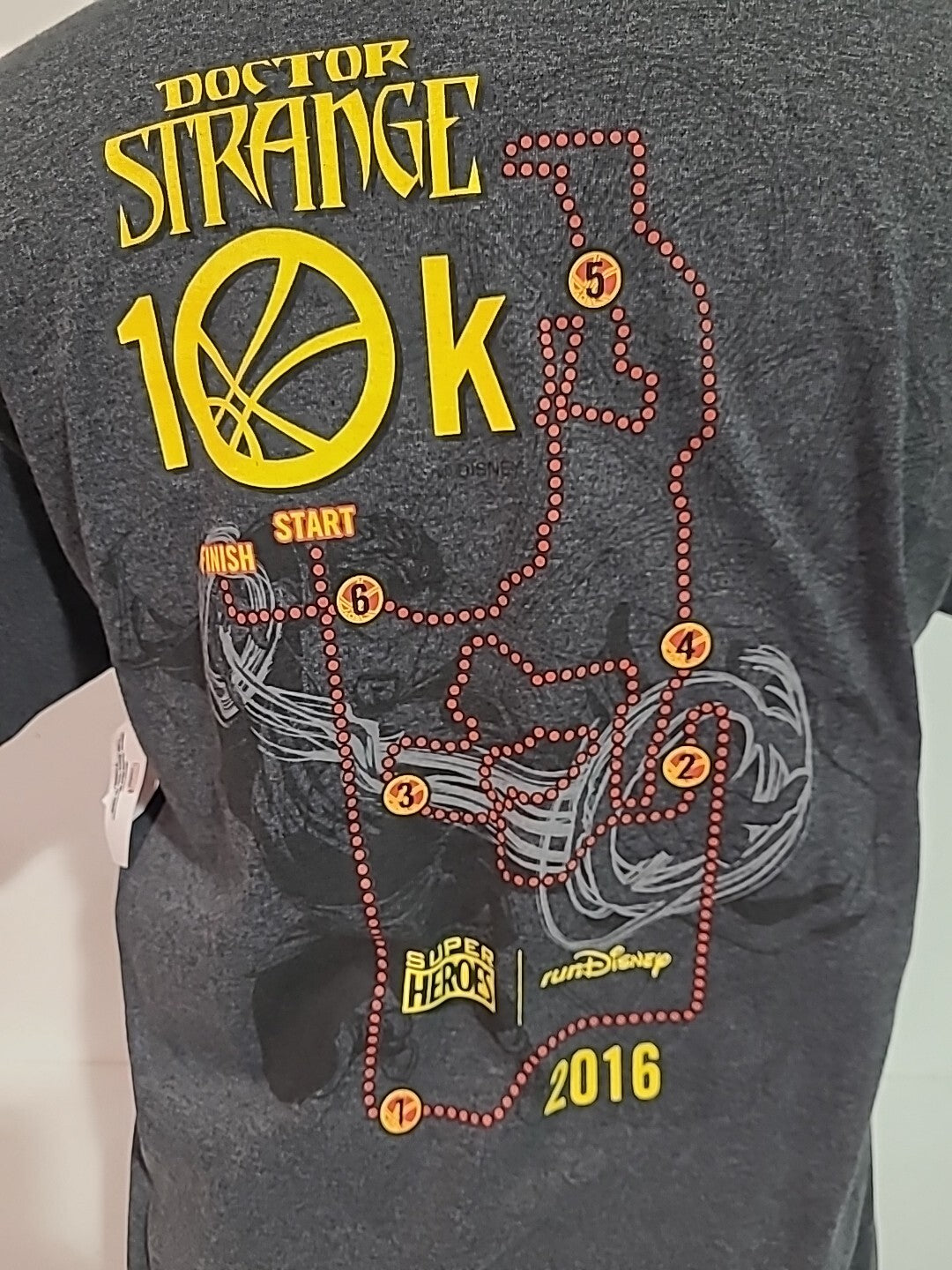 Marvel Dr Strange 10K Disney Run 2016 Mens Medium Unisex T-shirt - New