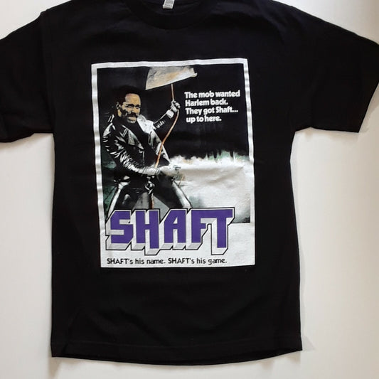 Shaft Blaxploitation Movie Poster Mens Unisex T-Shirt -Available in Sm to Lg new