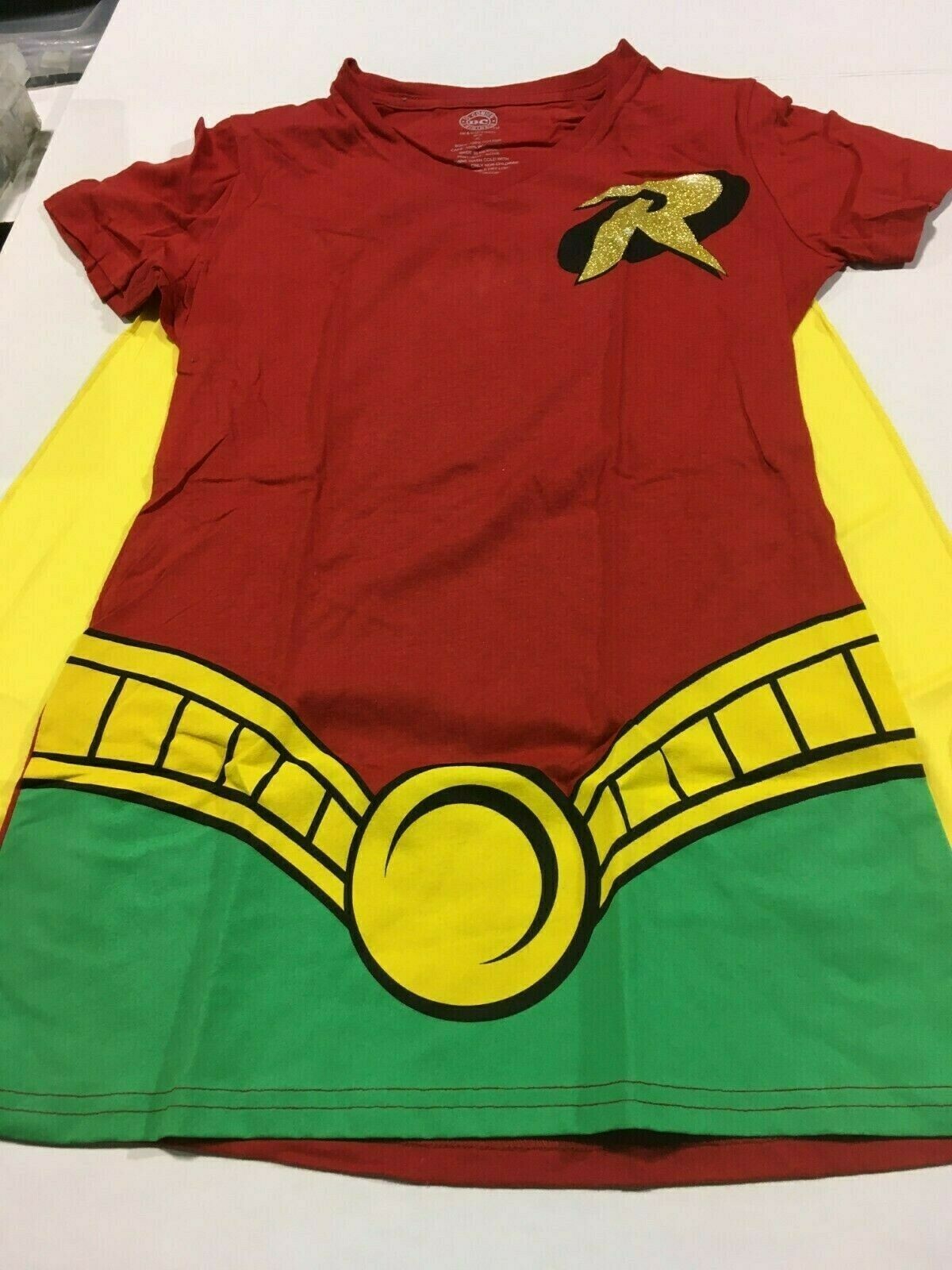 Robin Junior Women's Gray Cape T-Shirt Available large xlarge