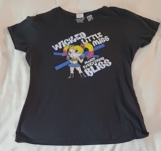 WWE: Wicked Little Miss, "Makes Everything Bliss" Womens Medium T-Shirt