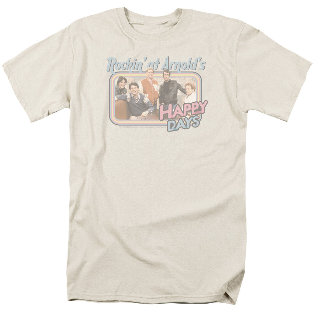 Happy Days: "Rockin' At Arnold's" Men Unisex T-Shirt, Available Sm to 3x -New