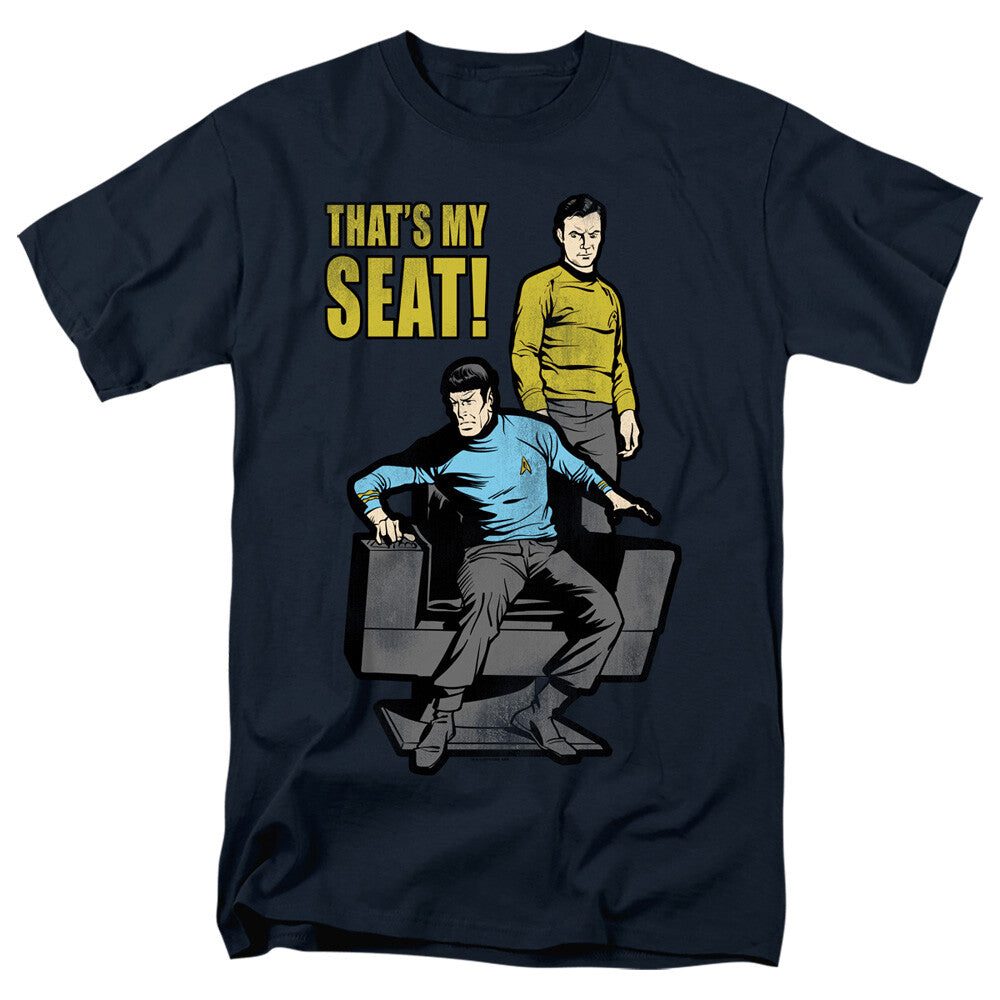 Star Trek Classic "That is my seat" Mens Unisex T-Shirt, Available Sm to 3x