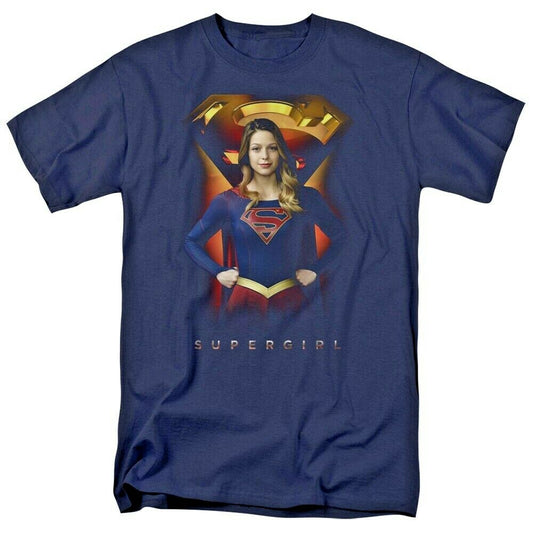 "SuperGirl" TV Series Melissa Benoist Mens Unisex T-Shirt, Available Sm to 5x