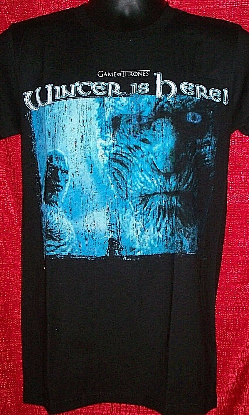 Game Of Thrones "Winter is Here" Mens Small Unisex T-Shirt -New