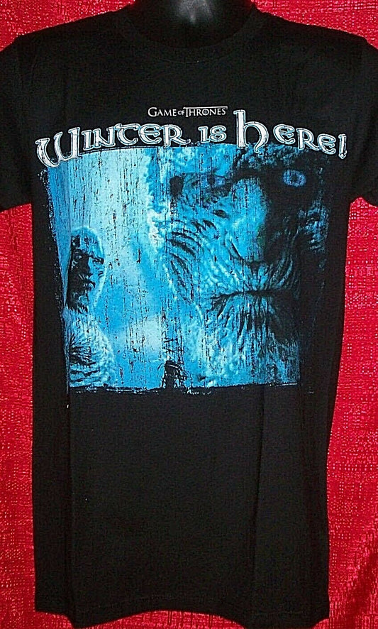 Game Of Thrones "Winter is Here" Mens Small Unisex T-Shirt -New