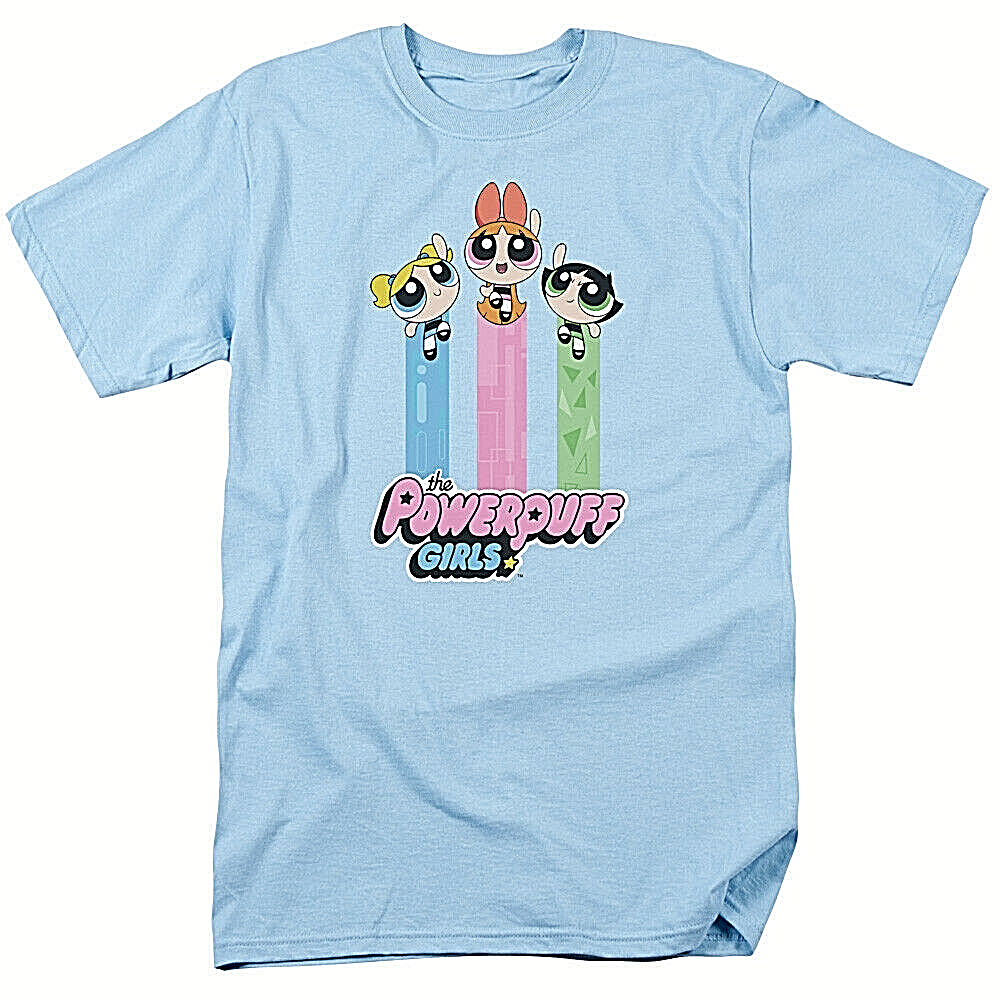Powerpuff Girls "The Girls Fly" Mens Unisex T-shirt -Available in Sm to 3x