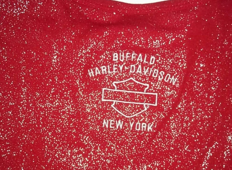 Harley-Davidson, Buffalo, N.Y. Ladies Medium Embroidered Long-Sleeve T-Shirt