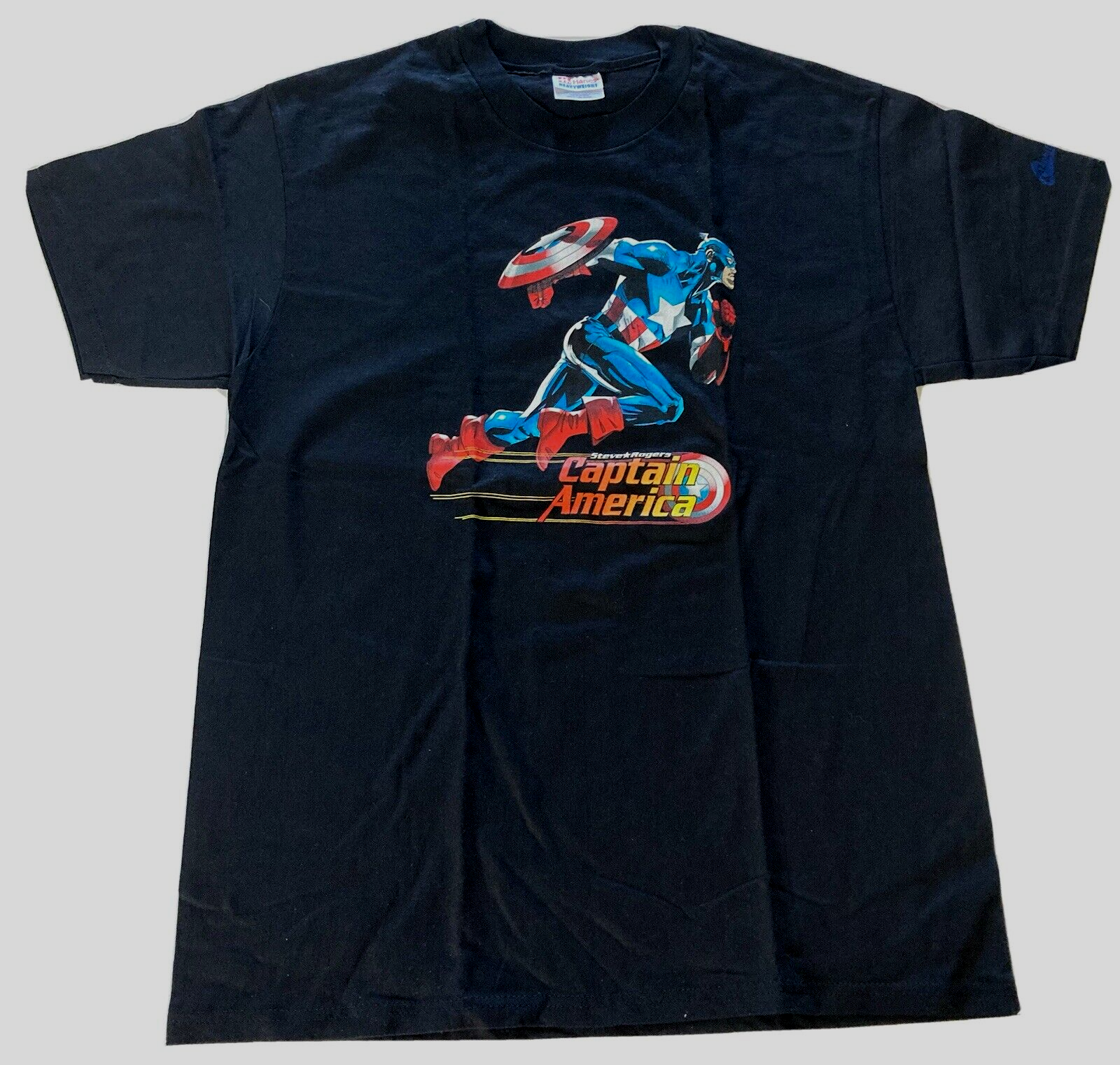 Marvel Comics, Captain America "Battle Charge" Mens Large Unisex T-Shirt - New