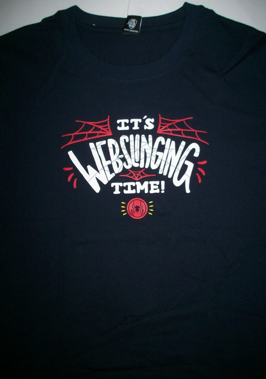 Marvel, Spider-Man "Web-Slinging Time" Mens Unisex 2x T-Shirt - New