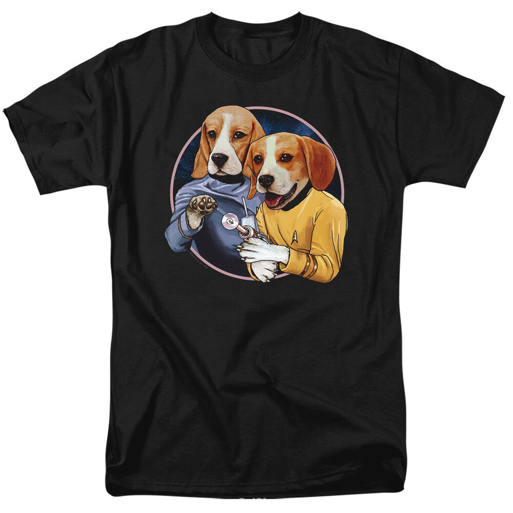 Star Trek Dogs (Kirk & Spock) Mens Adult Unisex T-Shirt -Available in Sm to 5x