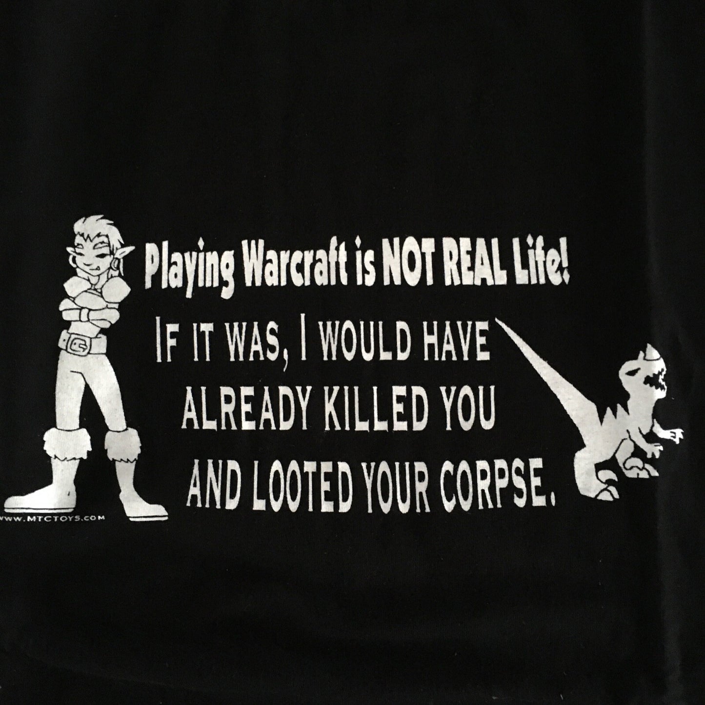 If Playing Warcraft was Real...I'd Already Killed You" Mens 2x Unisex T-shirt
