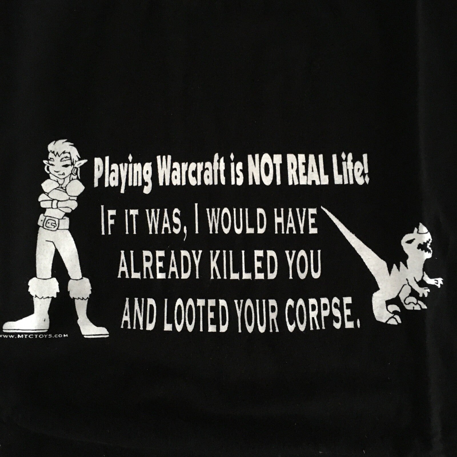 If Playing Warcraft was Real...I'd Already Killed You" Mens 2x Unisex T-shirt