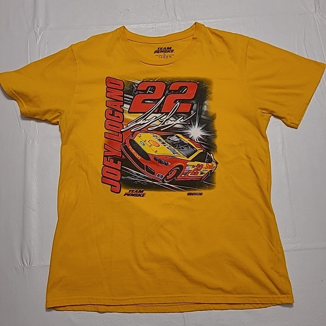 NASCAR #22 Joey Logano (Team Penske) Womens Medium Unisex T Shirt