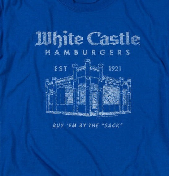 White Castle "By the Sack" Mens Unisex T-shirt, Available in Sm to 5x